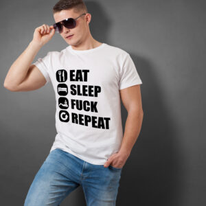 Lover T-Shirt - Eat, Sleep, Fuck, Repeat - Provokant