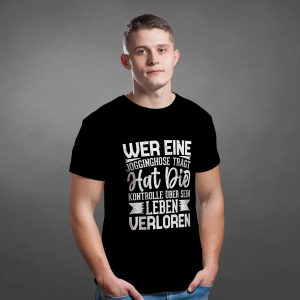 T-Shirt Wer eine Jogginghose trägt - schwarz - Herren