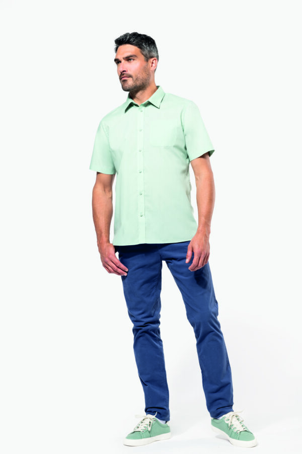 Kariban K551 - Popeline Kurzarmhemd für Herren - Forest Green – Bild 9